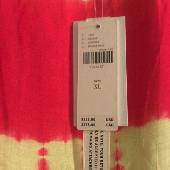 💛💗Beautiful Anthropologie Norblack Norwhite pink and yellow tie dye dress💝 - Picture 9 of 11